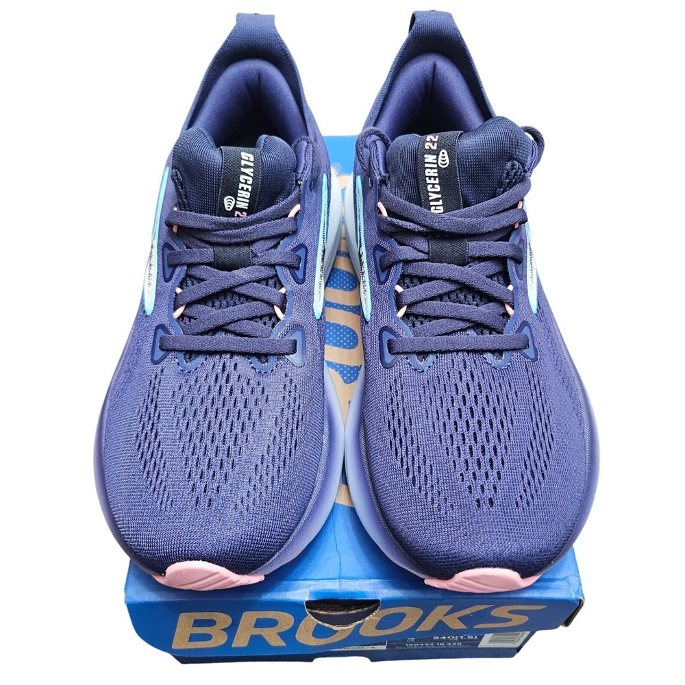 Brooks Glycerin 22 Womens Running Shoes Blue Ribbon Peacoat 7 120434 1B 429 - Picture 2 of 4